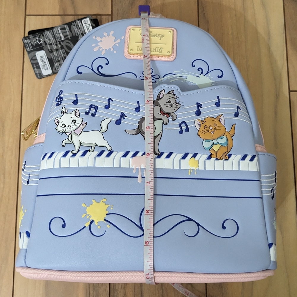 NWT! Loungefly Disney 's Aristocats Kittens Piano Mini Backpack - Picture 12 of 15